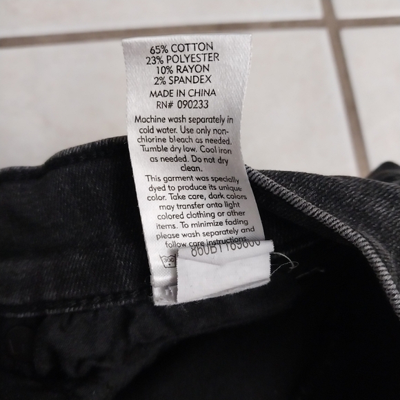 Pacsun Womens High Rise Ankle Jeggings Black Distressed Stretch Denim Jeans 25 - Picture 5 of 12